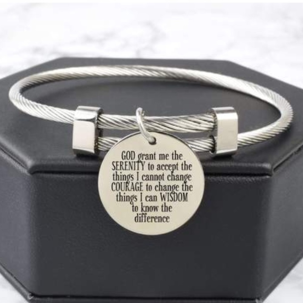 Serenity prayer Solid Stainless Steel Bracelet